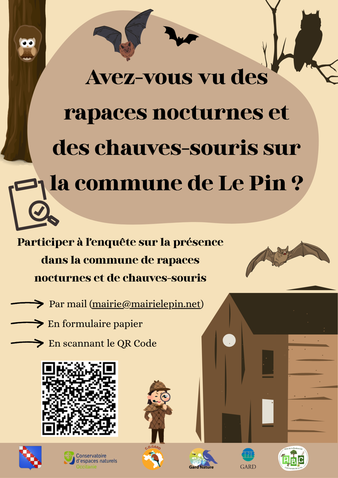 Affiche enquete gite