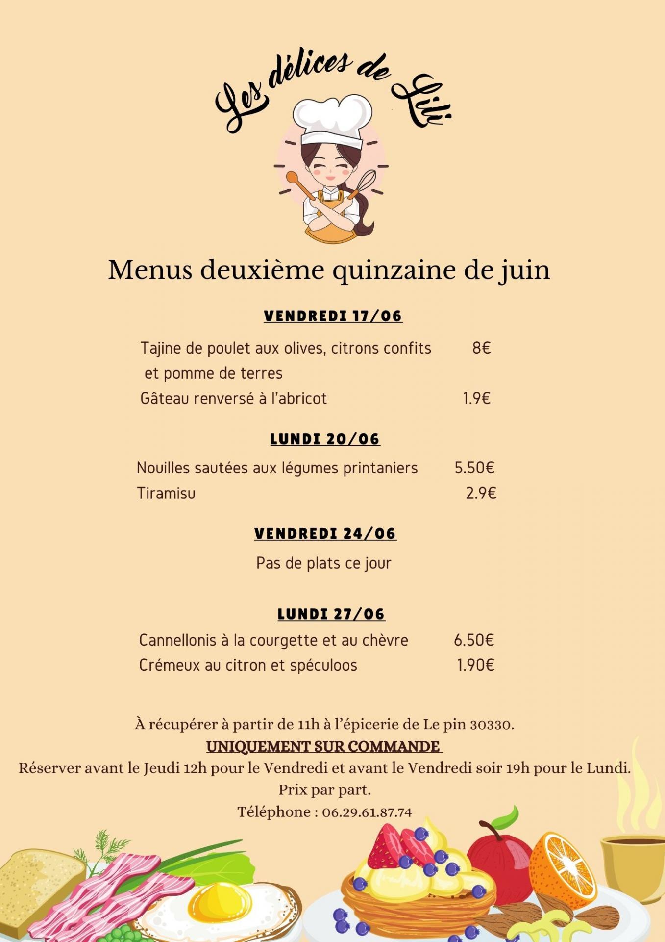 Clair bleu petit dejeuner illustration mensuel menu flyer 3