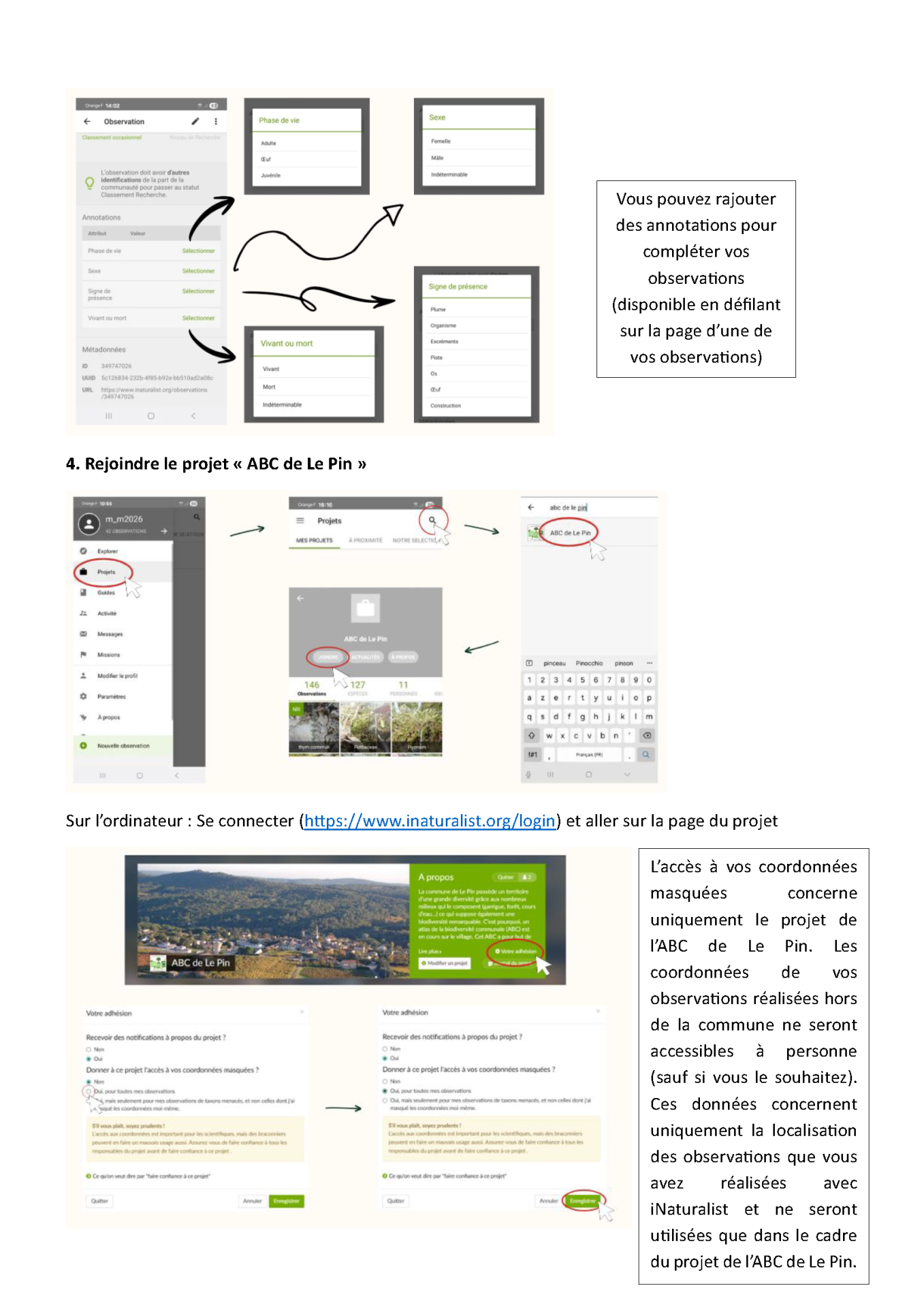 Guide inaturalist partie5