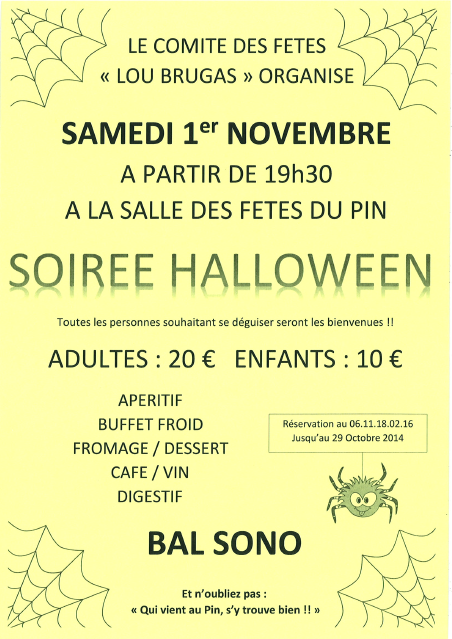 Soiree halloween